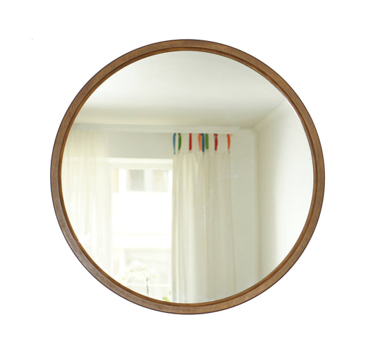 Large Round Mirror • Wall Mirror • Wood Mirror • Farmhouse Decor • Mirror Wall Decor • Circle Mirror • Art Deco Mirror • Hanging Mirror