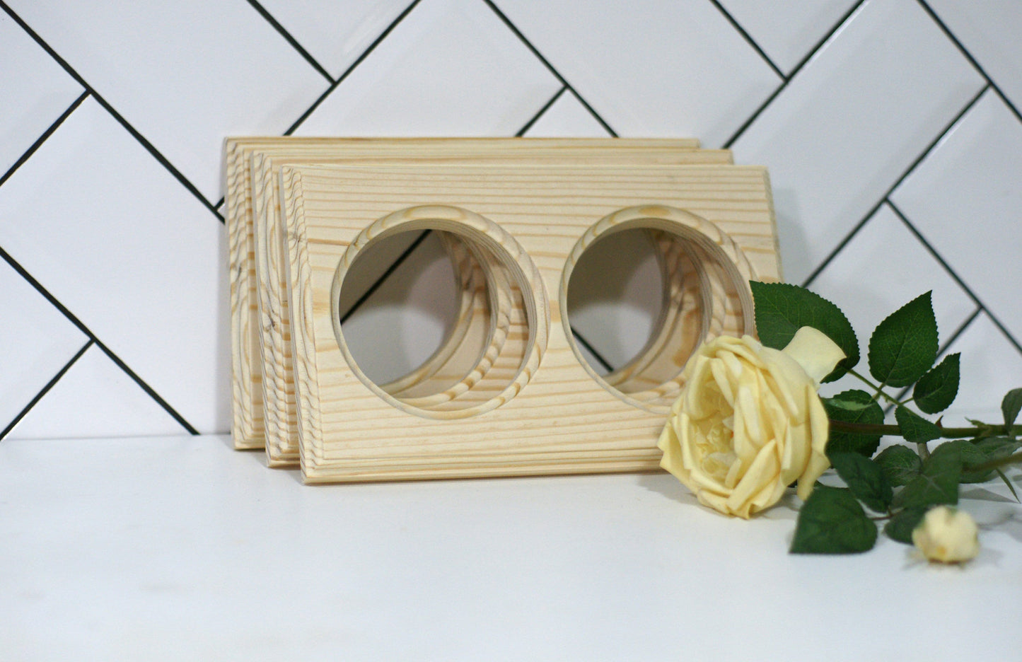 Distressed wedding photo frame, Distressed wood frame for photo, Individual handcrafted frame, Rustic double picture frame, Any color frame