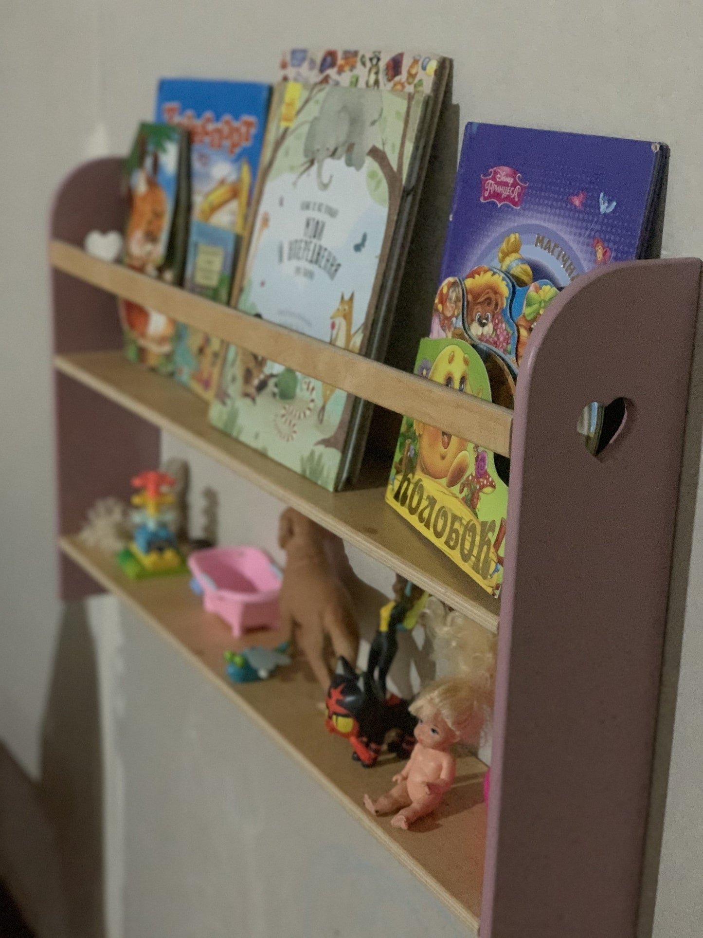 Large kids bookcase, Wood montessori bookshelf, Bookshelf for kids, Montessori book storage furniture, Wood Baby book shelf, Nursery shelves