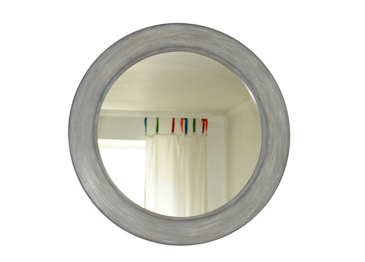Large Round mirror Modern wood mirror Art deco mirror Wall mirror, Bathroom mirror Contemporary mirror Circle mirror Hanging mirror