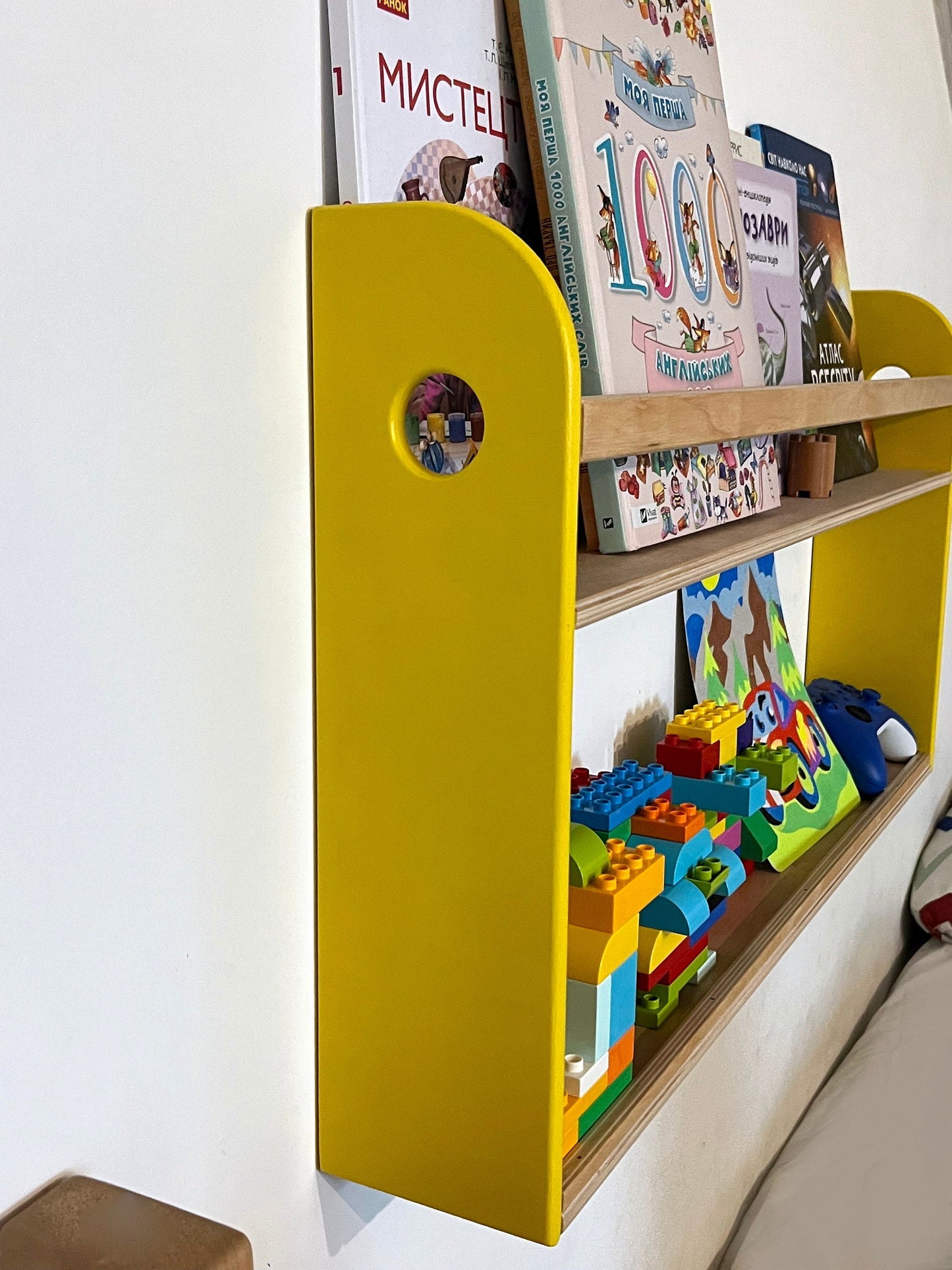 Baby book shelf from wood, Large kids bookcase, Nursery wooden shelves, Montessori bookshelf, Wood bookshelf for kids, Wooden book storage