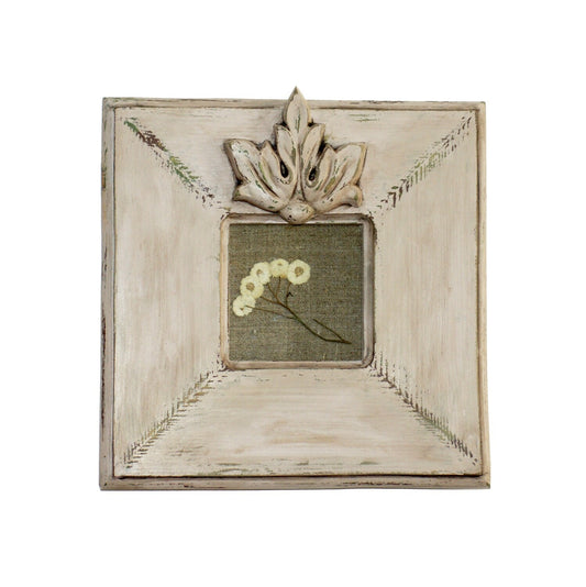 Vintage picture frame from wood, Wooden photo frame, Wooden picture frame for wall, Decorative frame for Living room, Wooden square frame